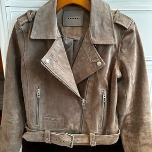BlankNYC Suede Moto Jacket, Size XS